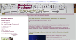 Desktop Screenshot of bordeaux-musique.fr
